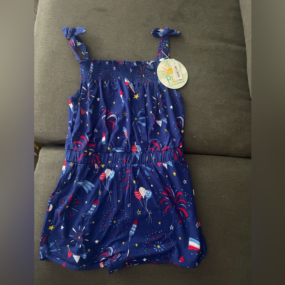 LITTLE SLEEPIES FIRECRACKER ROMPER